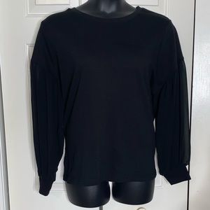 Plus Size Sheer Sleeve Sweater